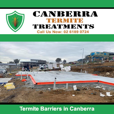 Termite barrier system installed on new site in Canberra